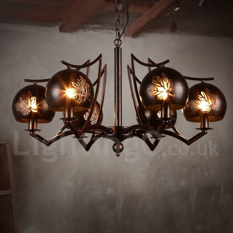 Lámpara colgante de acero de estilo industrial para tienda.