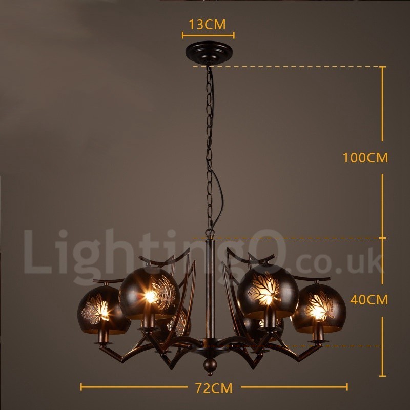 Lámpara colgante de acero de estilo industrial para tienda.