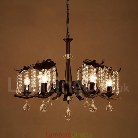 Lámpara colgante de acero de estilo industrial para tienda. Lámpara colgante de acero de estilo industrial para tienda.