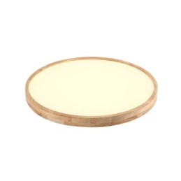 Lámpara de techo de madera redonda ultrafina Lámpara de techo de madera maciza acrílica Luces nórdicas