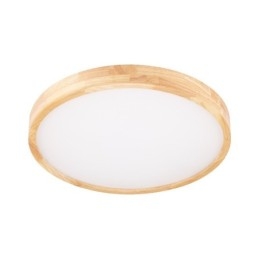 Lámpara de techo de madera redonda ultrafina Lámpara de techo de madera maciza acrílica Luces nórdicas