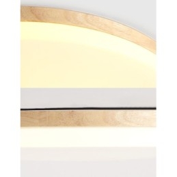 Lámpara de techo redonda nórdica, lámpara de madera maciza moderna y sencilla, lámpara de techo ultrafina