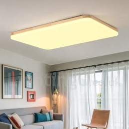 Lámpara de techo ultrafina de madera acrílica en oferta