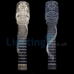 Lámpara de araña contemporánea moderna con montaje empotrado, lámpara colgante con forma de gota de lluvia de cristal