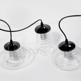 Lámpara colgante de vidrio de una sola cabeza para cafetería