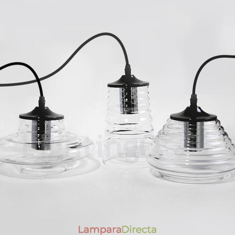 Lámpara colgante de vidrio de una sola cabeza para cafetería