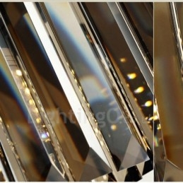 Lámpara colgante de cristal retro para cafetería y sala de exposiciones