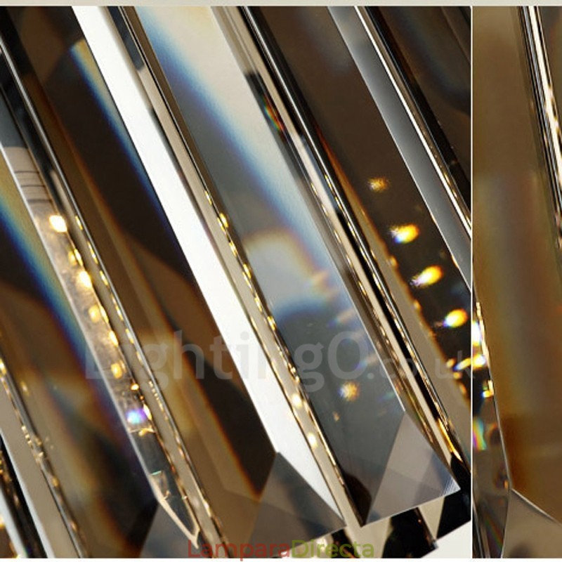 Lámpara colgante de cristal retro para cafetería y sala de exposiciones