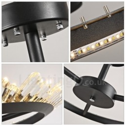 Lámparas de techo de cristal modernas y contemporáneas