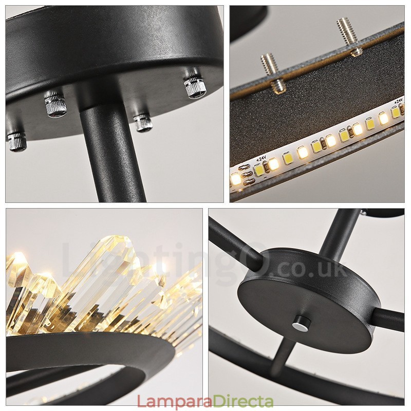 Lámparas de techo de cristal modernas y contemporáneas