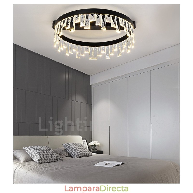 Lámpara de techo circular de cristal creativa minimalista moderna
