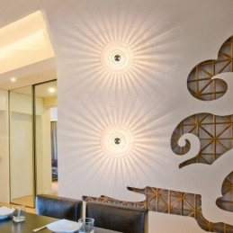 Apliques de pared con bombillas sin sombras, luz de techo moderna y contemporánea