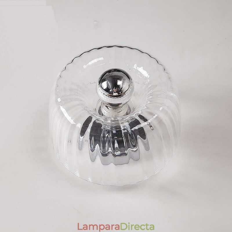 Apliques de pared con bombillas sin sombras, luz de techo moderna y contemporánea