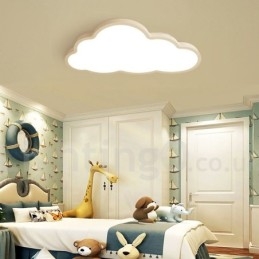 Lámpara de techo empotrada de estilo nórdico moderno, contemporáneo y regulable, con nubes ultrafinas y pantalla acrílica, con control remoto. También se puede usar como luz de pared.