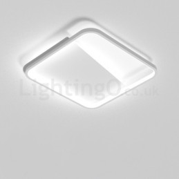 Lámparas de techo empotradas cuadradas de aluminio ultrafinas y minimalistas modernas de 5 cm