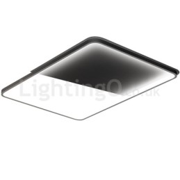 Lámparas de techo empotradas rectangulares de aluminio ultrafinas, minimalistas y modernas, de 5 cm