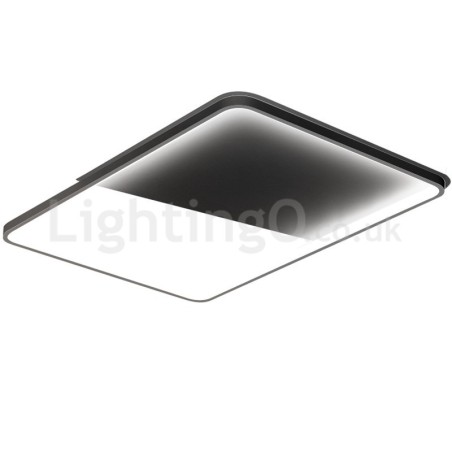 Lámparas de techo empotradas rectangulares de aluminio ultrafinas, minimalistas y modernas, de 5 cm Lámparas de techo empotradas rectangulares de aluminio ultrafinas, minimalistas y modernas, de 5 cm