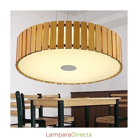 Lámpara de araña estilo mini linterna de madera de bambú Lámpara de araña estilo mini linterna de madera de bambú