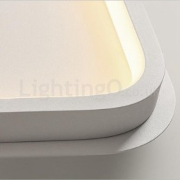 Lámparas de techo empotradas rectangulares de aluminio ultrafinas, minimalistas y modernas, de 5 cm