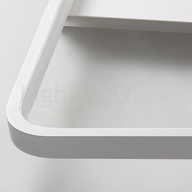 Lámparas de techo empotradas rectangulares de aluminio ultrafinas, minimalistas y modernas, de 5 cm