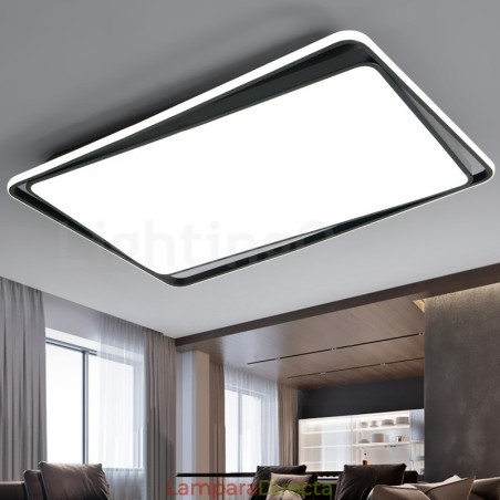Lámpara de techo empotrada rectangular moderna de moda en blanco y negro Lámpara de techo empotrada rectangular moderna de moda en blanco y negro