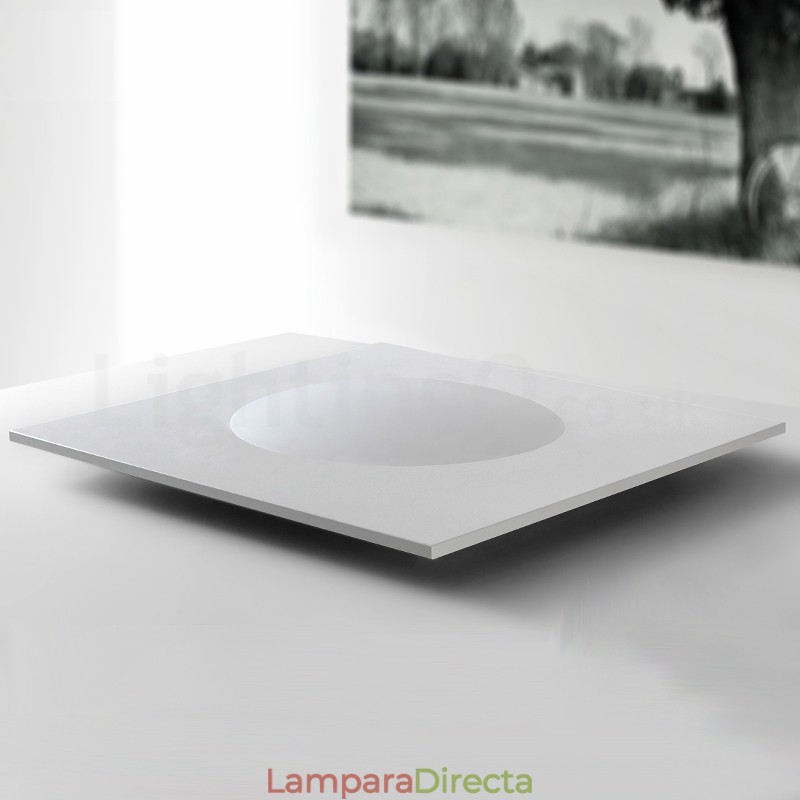 Lámpara de techo empotrada cuadrada, moderna y elegante