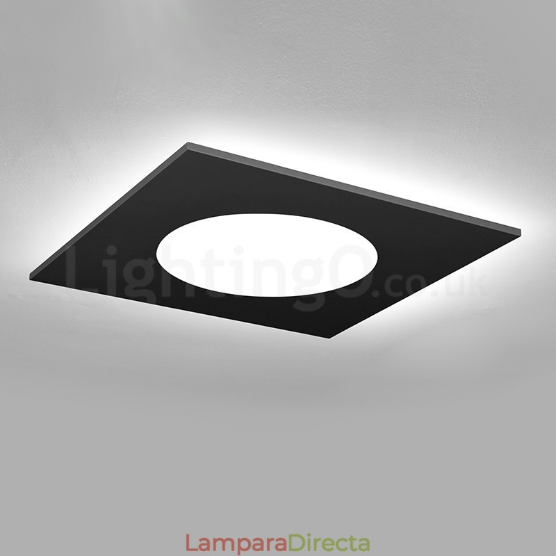 Lámpara de techo empotrada cuadrada, moderna y elegante