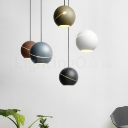 Lámpara colgante de noche moderna con forma de bola Lámpara colgante
