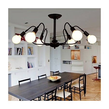Lámpara de techo vintage americana tipo loft, luces de moda, lámpara de techo de hierro Lámpara de techo vintage americana tipo loft, luces de moda, lámpara de techo de hierro