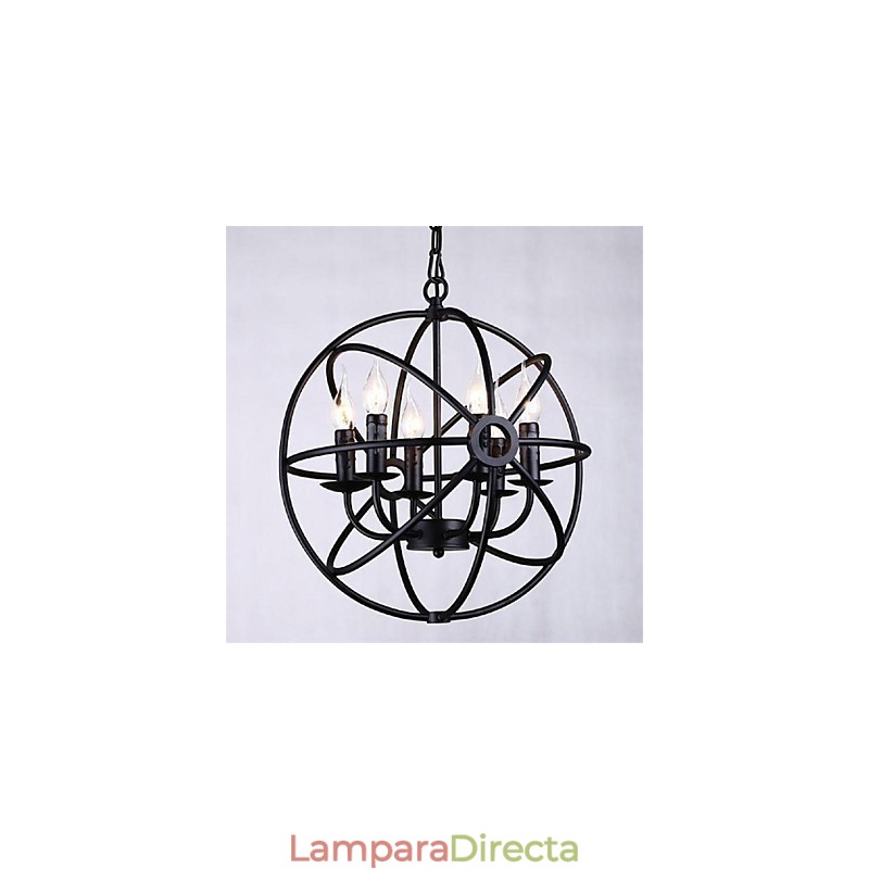 Lámpara colgante estilo mini, moderna, contemporánea, tradicional, clásica, rústica, estilo retro, estilo campestre, globo.