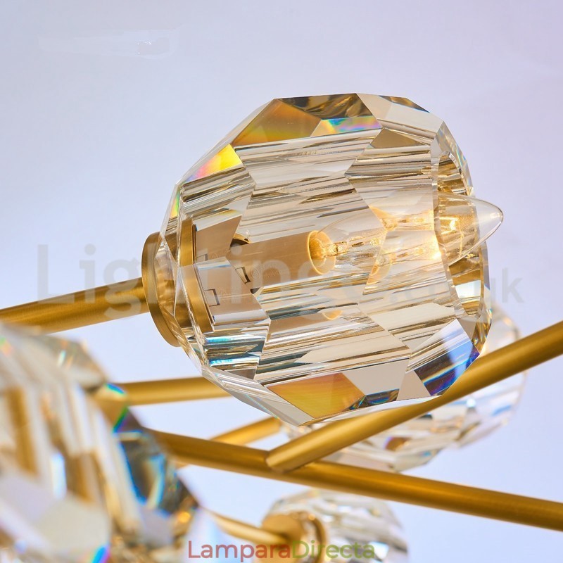 Lámpara de araña de cristal nórdica