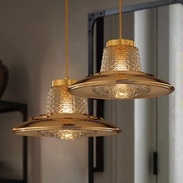 Lámpara colgante de metal moderna y contemporánea de estilo mini