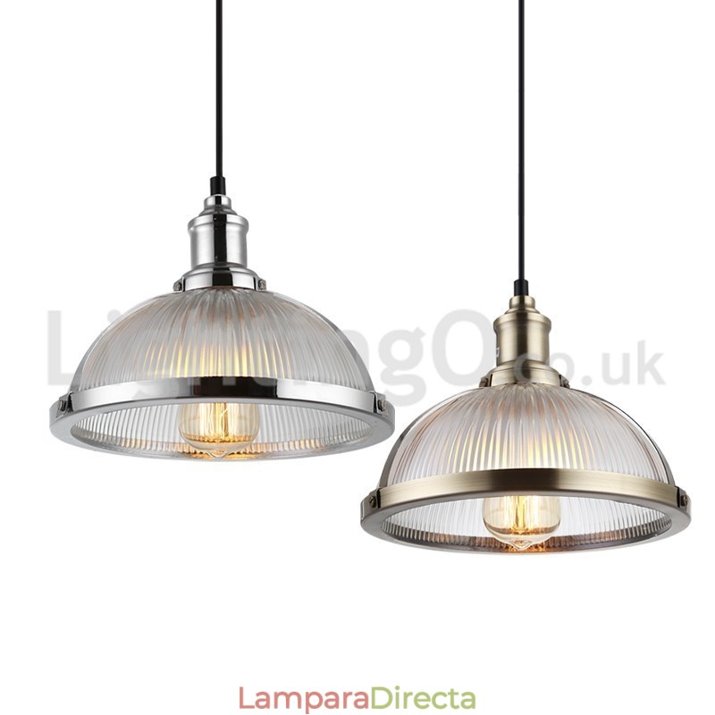 Lámpara colgante industrial de un solo cabezal de acero inoxidable para tienda