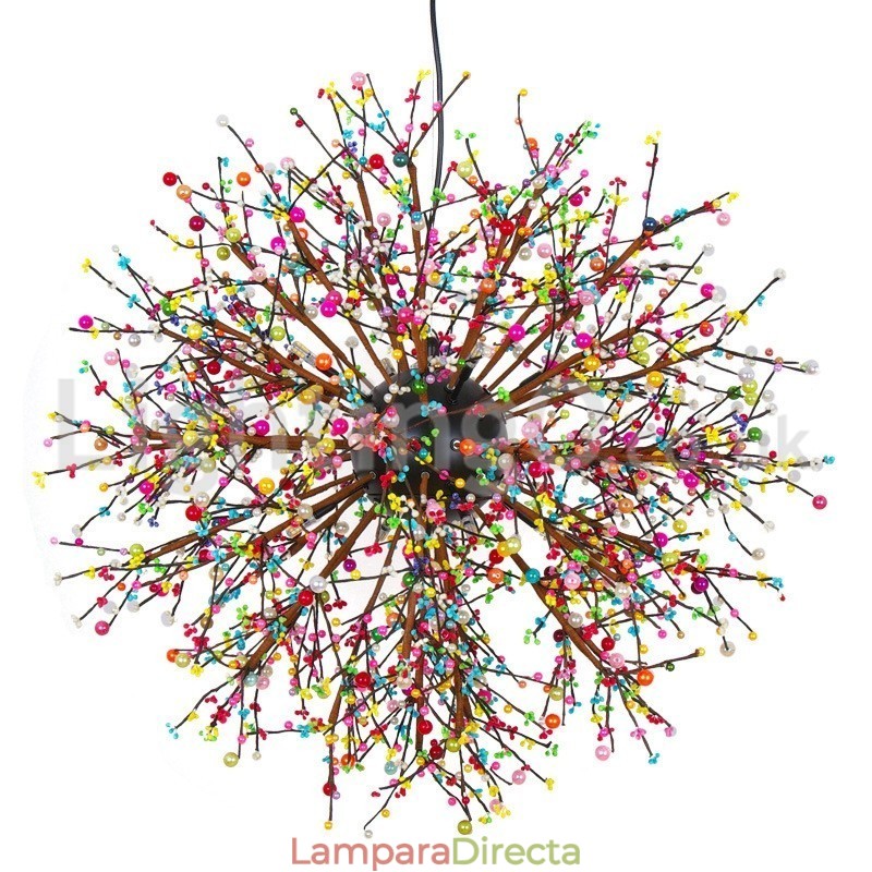 Lámpara de araña nórdica de diente de león de colores