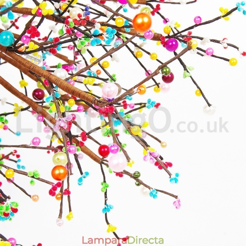 Lámpara de araña nórdica de diente de león de colores