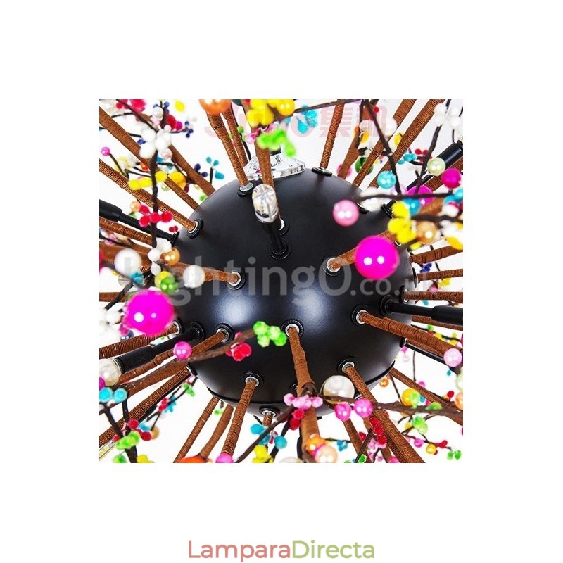 Lámpara de araña nórdica de diente de león de colores