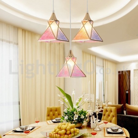 Lámpara colgante moderna económica de 1 luz y 3 luces Lámpara colgante moderna económica de 1 luz y 3 luces