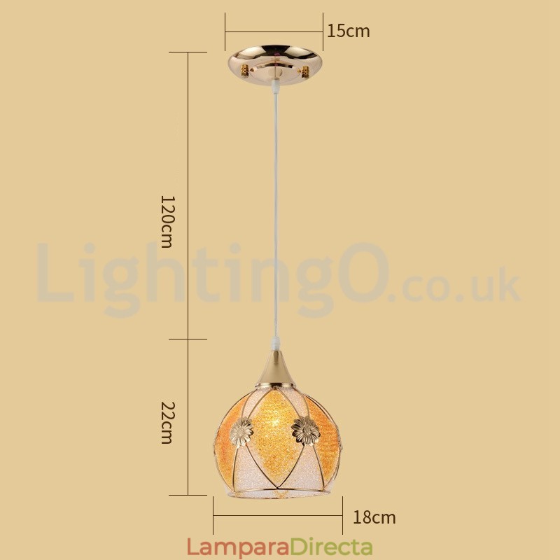 Lámpara colgante moderna económica de 1 luz y 3 luces