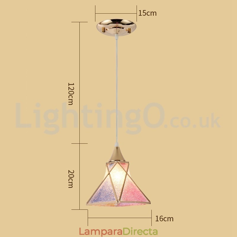 Lámpara colgante moderna económica de 1 luz y 3 luces