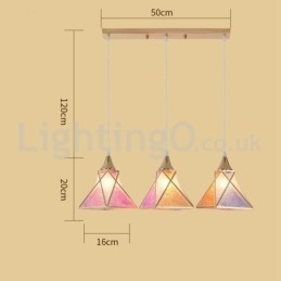 Lámpara colgante moderna económica de 1 luz y 3 luces