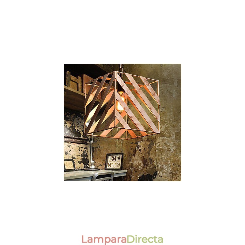 Lámpara de hierro retro moderna minimalista estilo industrial araña