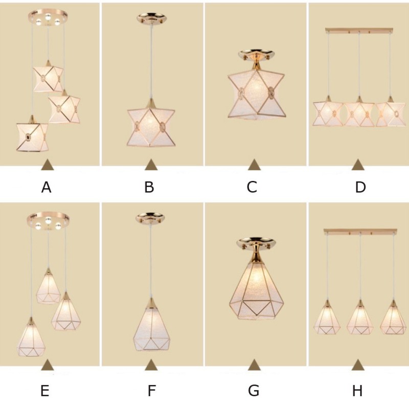 Lámpara colgante moderna de 1 luz y 3 luces a bajo precio