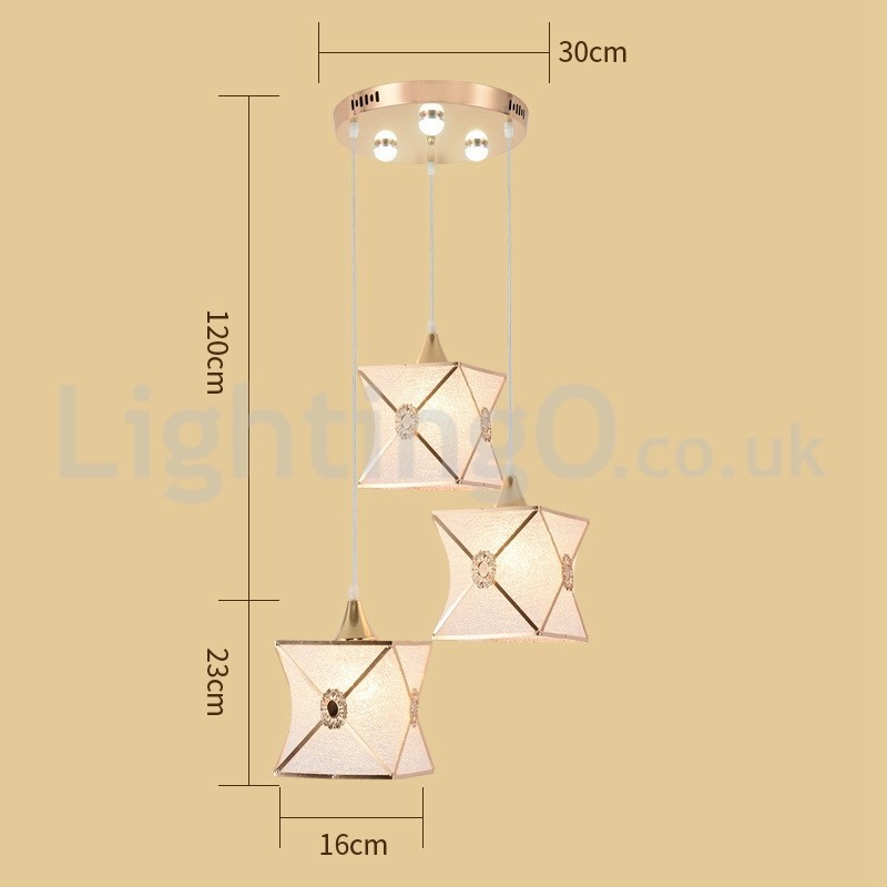 Lámpara colgante moderna de 1 luz y 3 luces a bajo precio