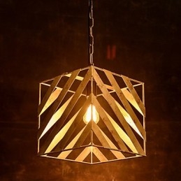 Lámpara de hierro retro moderna minimalista estilo industrial araña