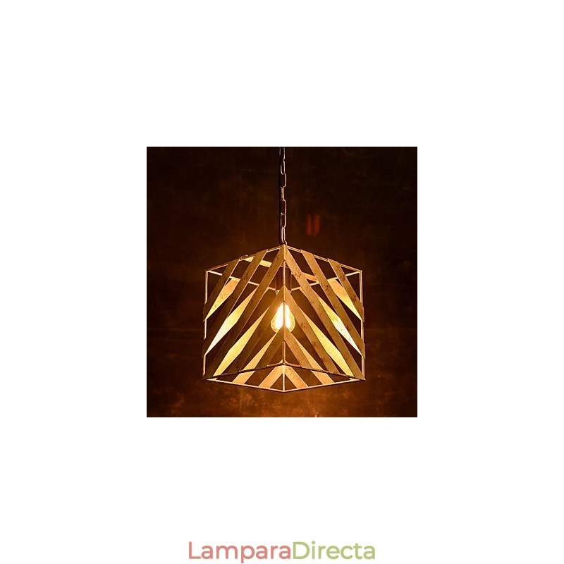 Lámpara de hierro retro moderna minimalista estilo industrial araña
