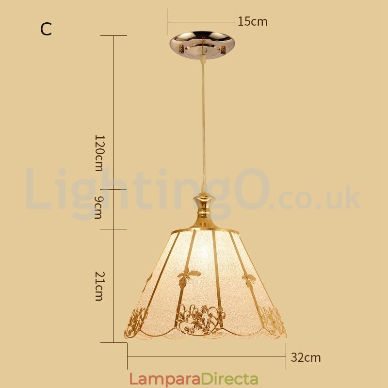 Exquisita tienda de lámparas colgantes modernas de una luz