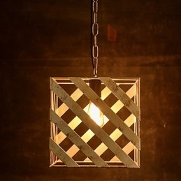 Lámpara de hierro retro moderna minimalista estilo industrial araña