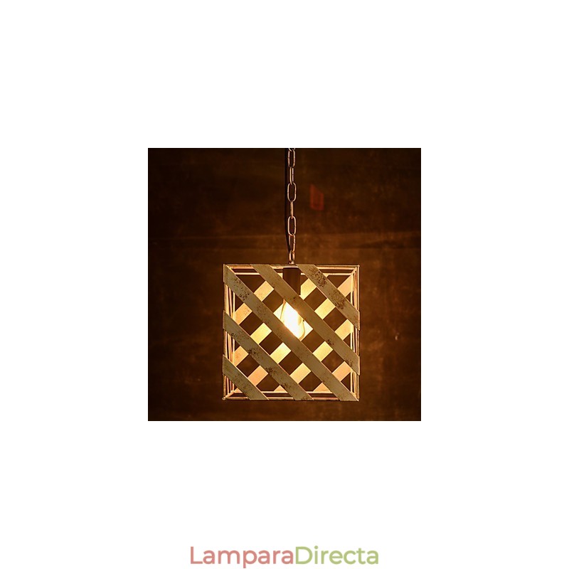 Lámpara de hierro retro moderna minimalista estilo industrial araña