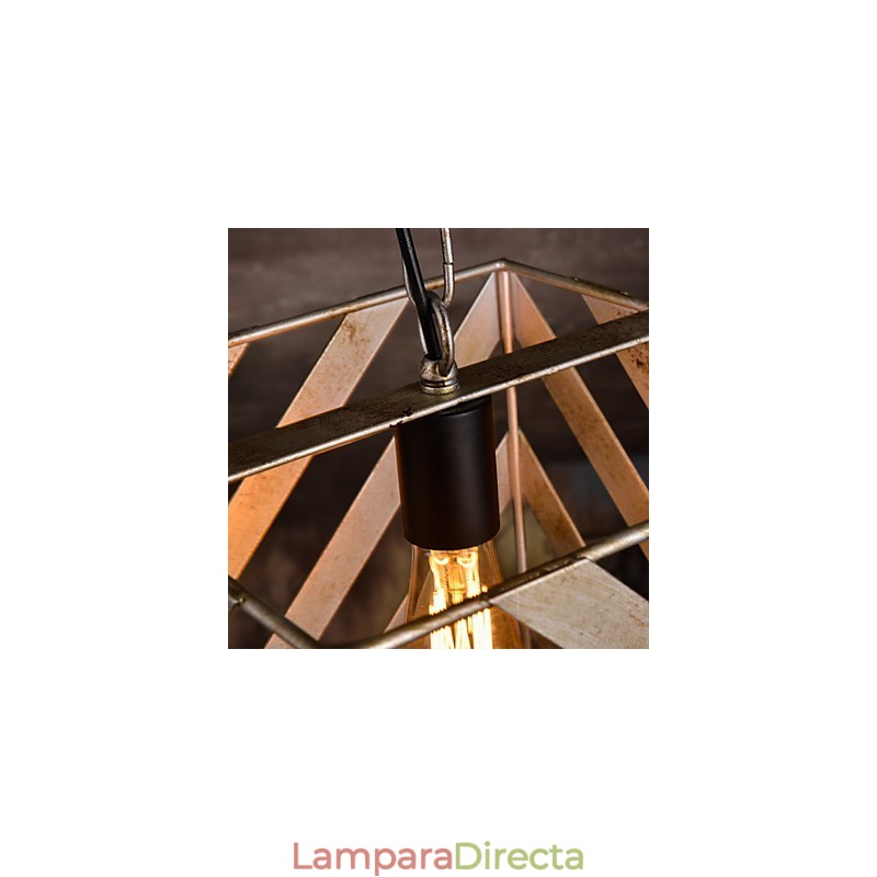 Lámpara de hierro retro moderna minimalista estilo industrial araña