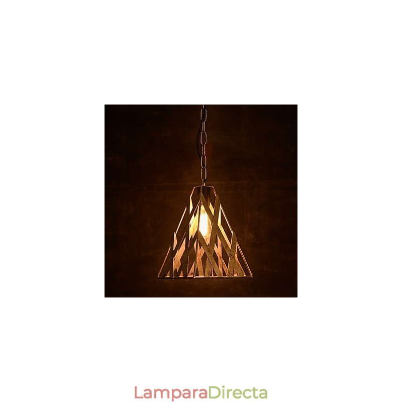 Lámpara de hierro retro moderna minimalista estilo industrial araña